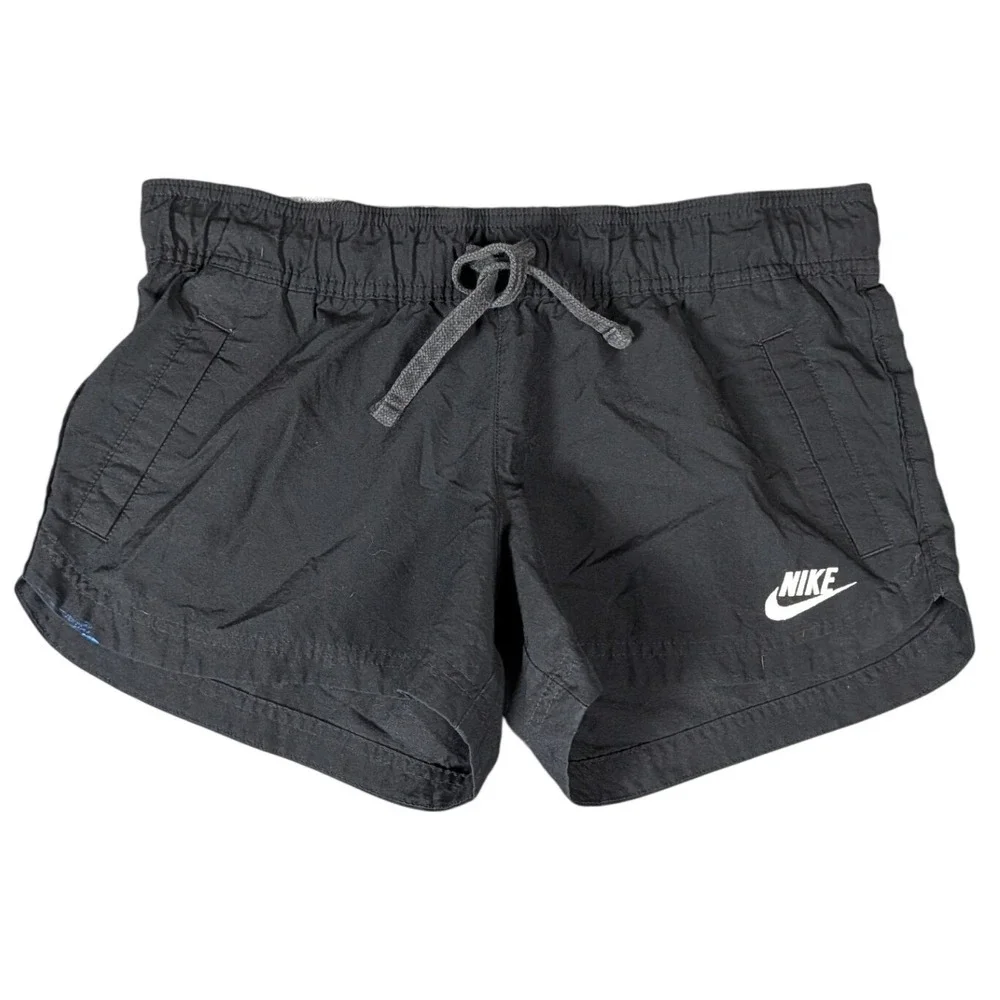 Nike Sportswear Women Black Athletic Running Shorts Elastic Waist RN 56323